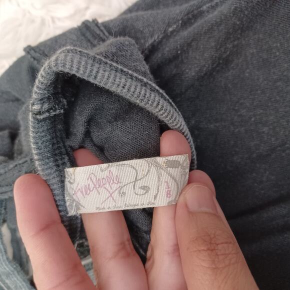 Free People Women’s Asymmetrical Black Soft and Comfy Dress Size Large - Picture 5 of 9